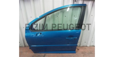 Peugeot 207 2006-2014 Mavi Çıkma Sol Ön Kapı